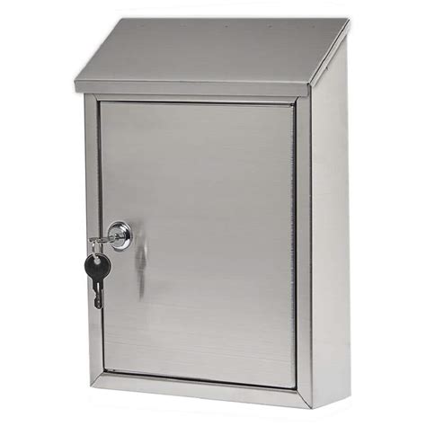 stainless steel locker box|stainless wall mount locking mailbox.